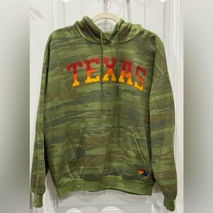 Aviator Nation Green Camo Texas Hoodie